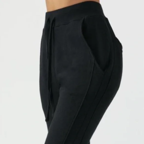 JOAH BROWN Stadium Joggers Drawstring Waist Black Cotton Size Small Pants & Jumpsuits